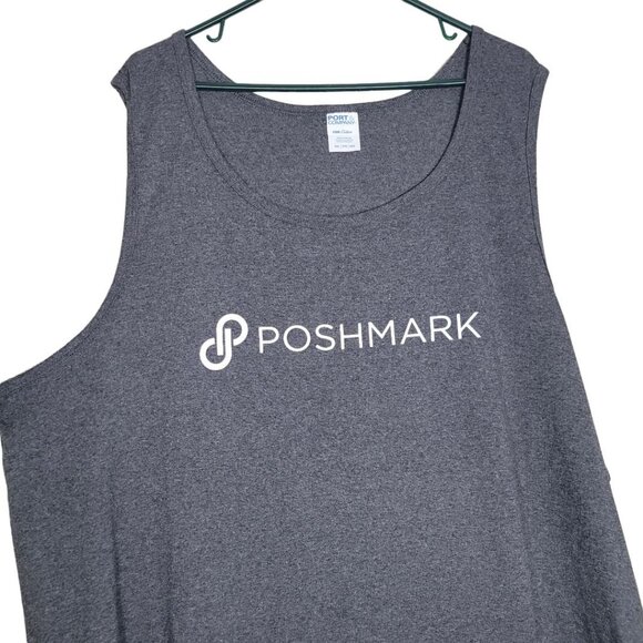 Poshmark‎ Exclusive Tank Top Gray Sleeveless Womens Plus Size 3X - Picture 4 of 6